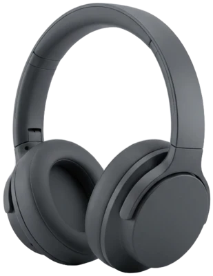 Charcoal over-ear headphones